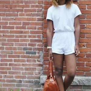 American Apparel White Romper